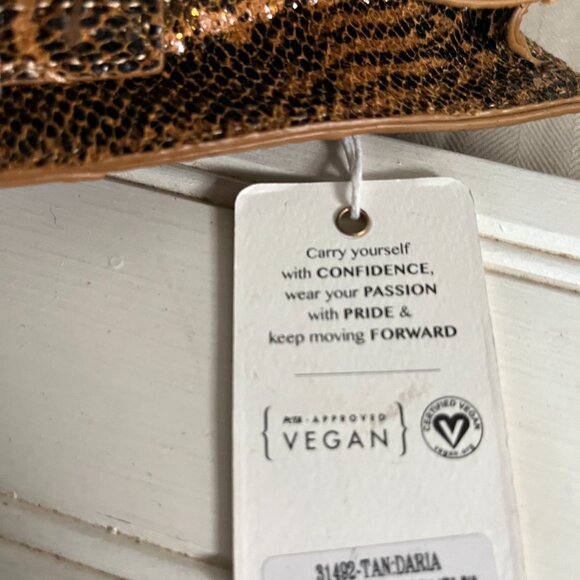 BNWT Urban Expressions Daria Mini Bag in earth brown / jet black snake (OS) - Picture 6 of 7